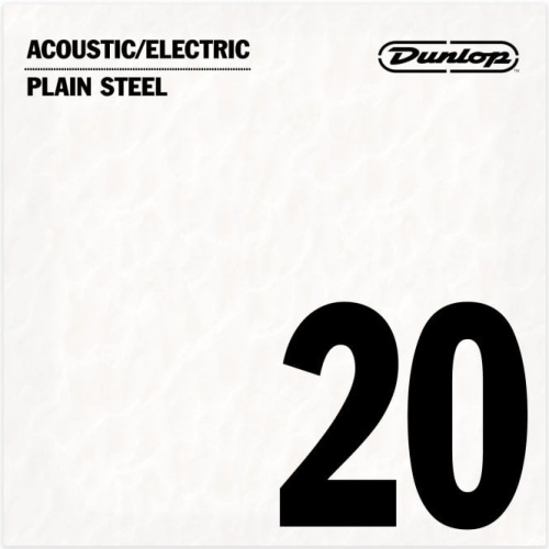 Dunlop DPS20 Acoustic/ Electric Plain Steel